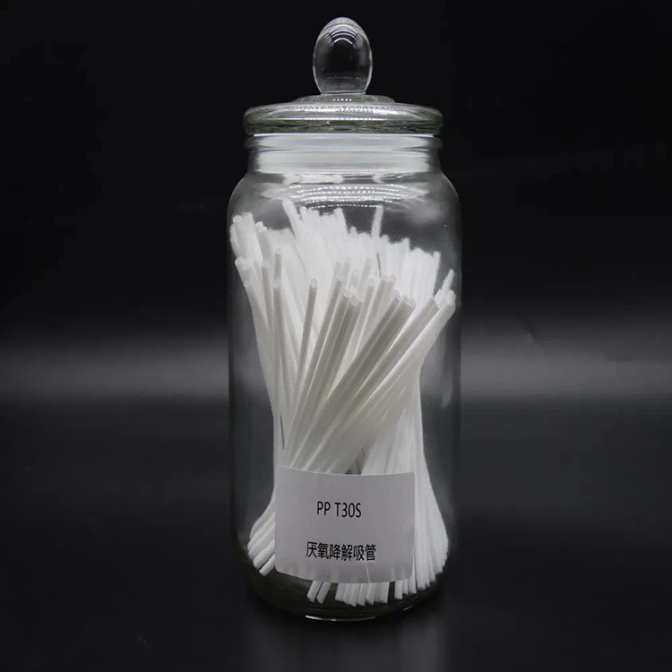 Engangsplaststråmaterialer i fødevarekvalitet